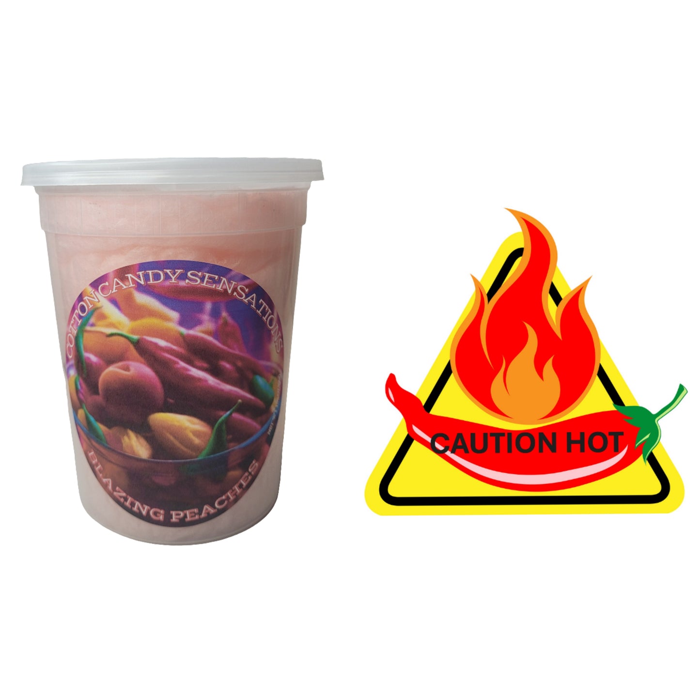 š„Blazing Peaches Gourmet Cotton Candy