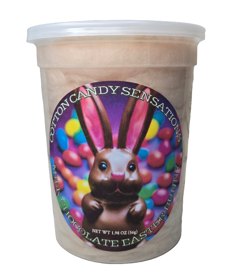 Milk Chocolate Easter Bunny Gourmet Cotton Candy
