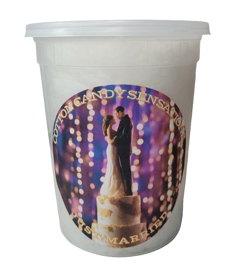 Special Event 50 Count Bundle Package Just Married Gourmet Cotton Candy B