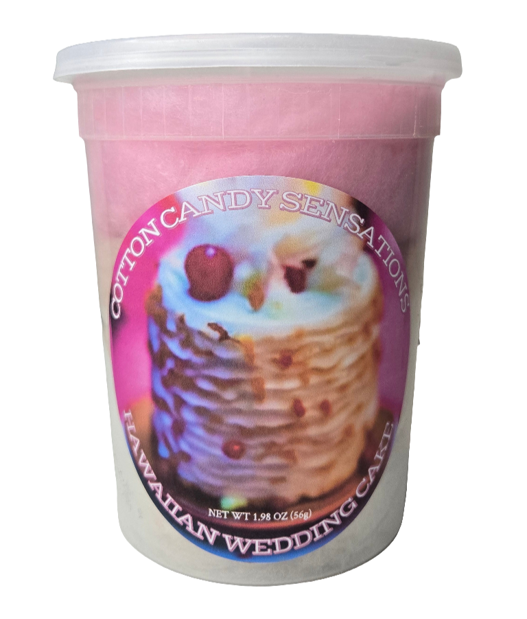 Hawaiian Wedding Cake Gourmet Cotton Candy