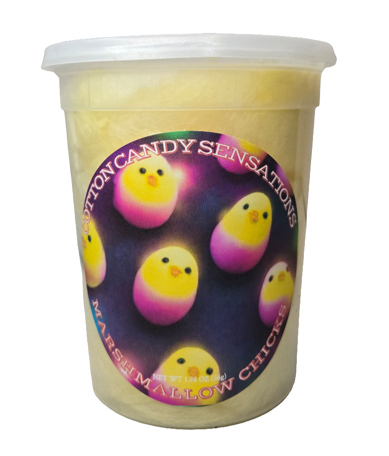 Marshmallow Chicks Gourmet Cotton Candy