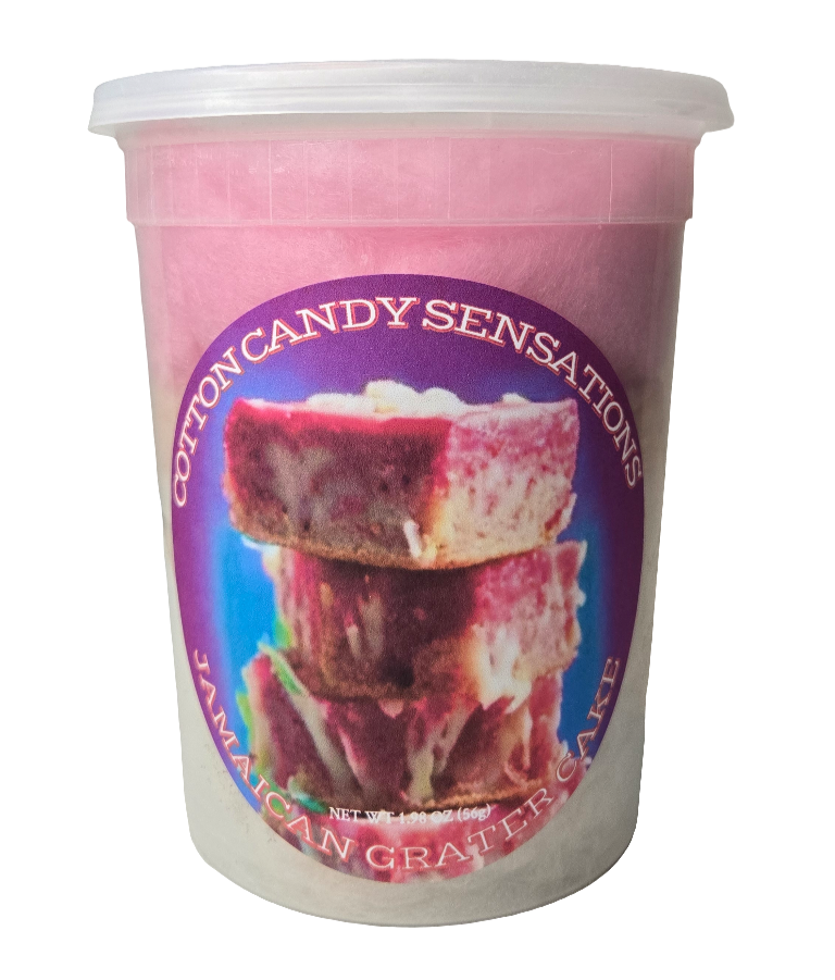 Jamaican Grater Cake Gourmet Cotton Candy