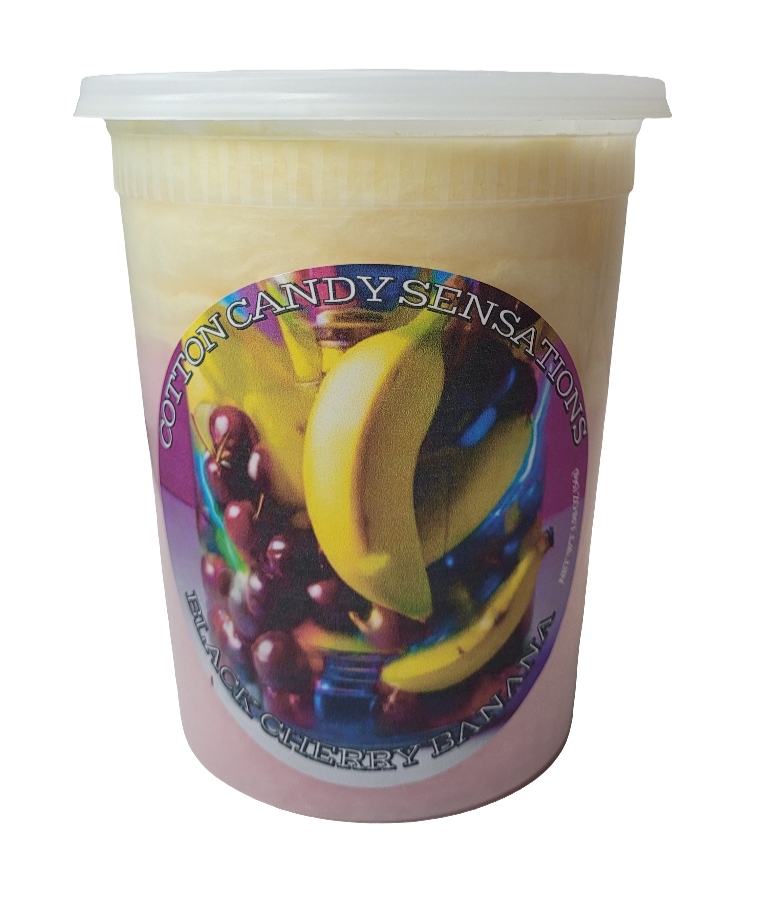 Black Cherry Banana Gourmet Cotton Candy