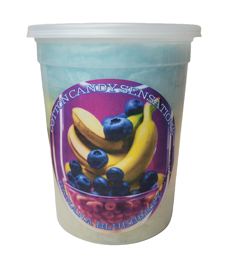 Banana Blueberry Gourmet Cotton Candy