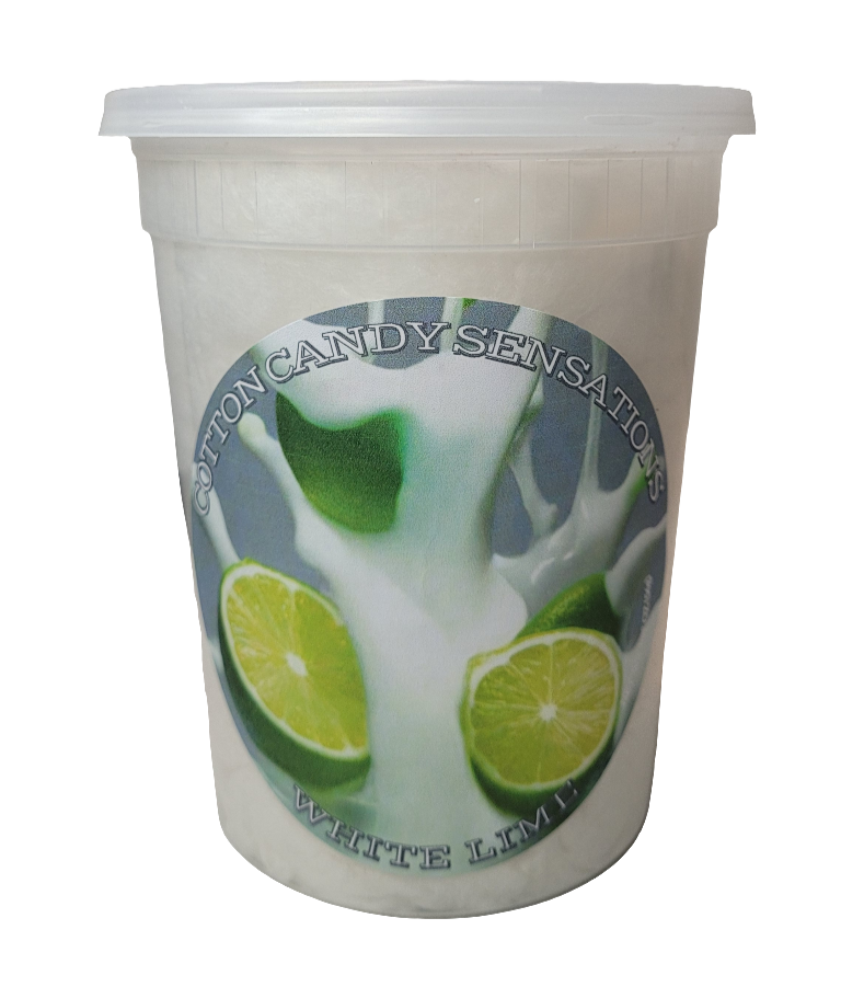 White Lime Gourmet Cotton Candy
