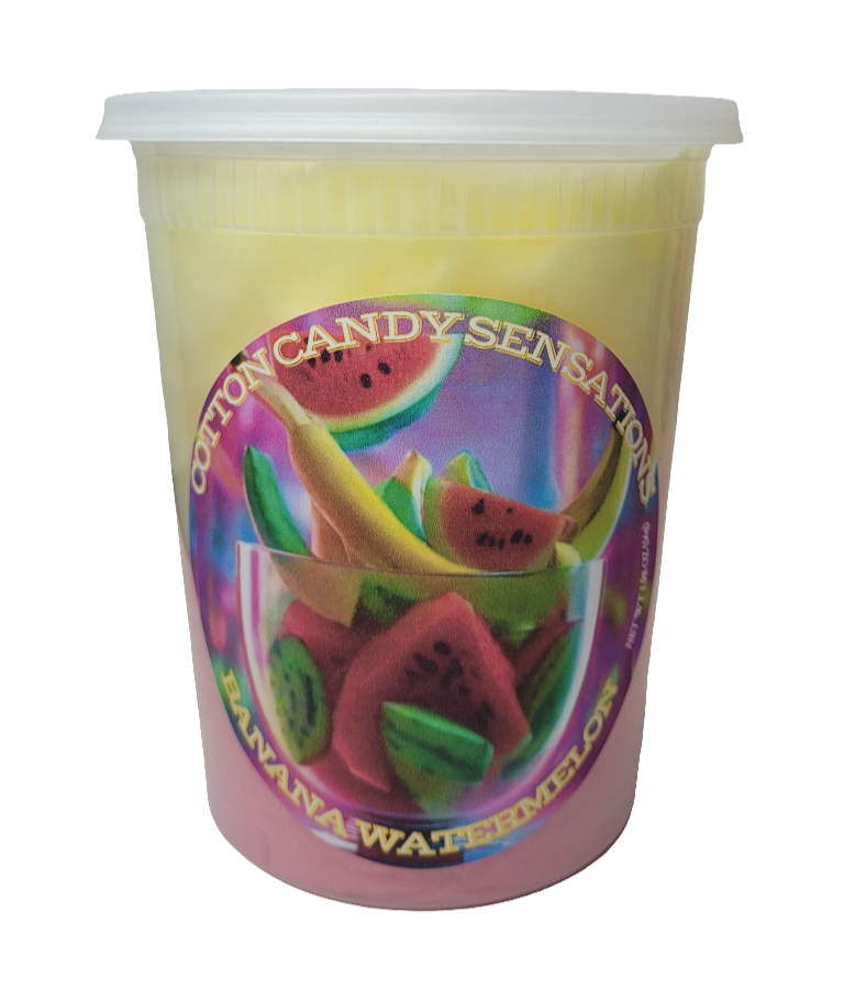 Banana Watermelon Gourmet Cotton Candy