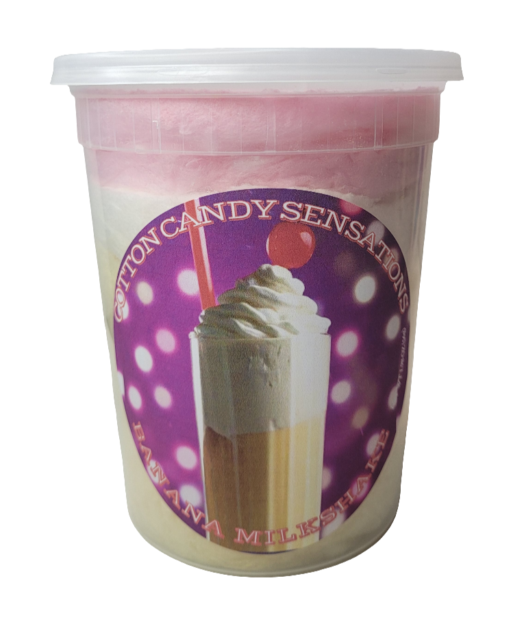 Banana Milkshake Gourmet Cotton Candy