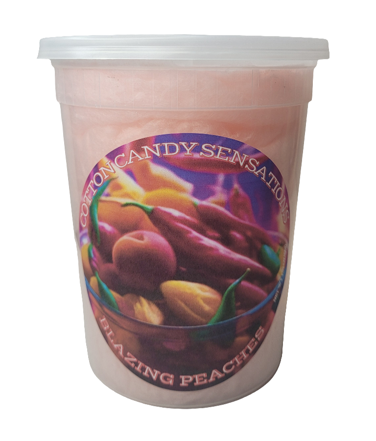 š„Blazing Peaches Gourmet Cotton Candy