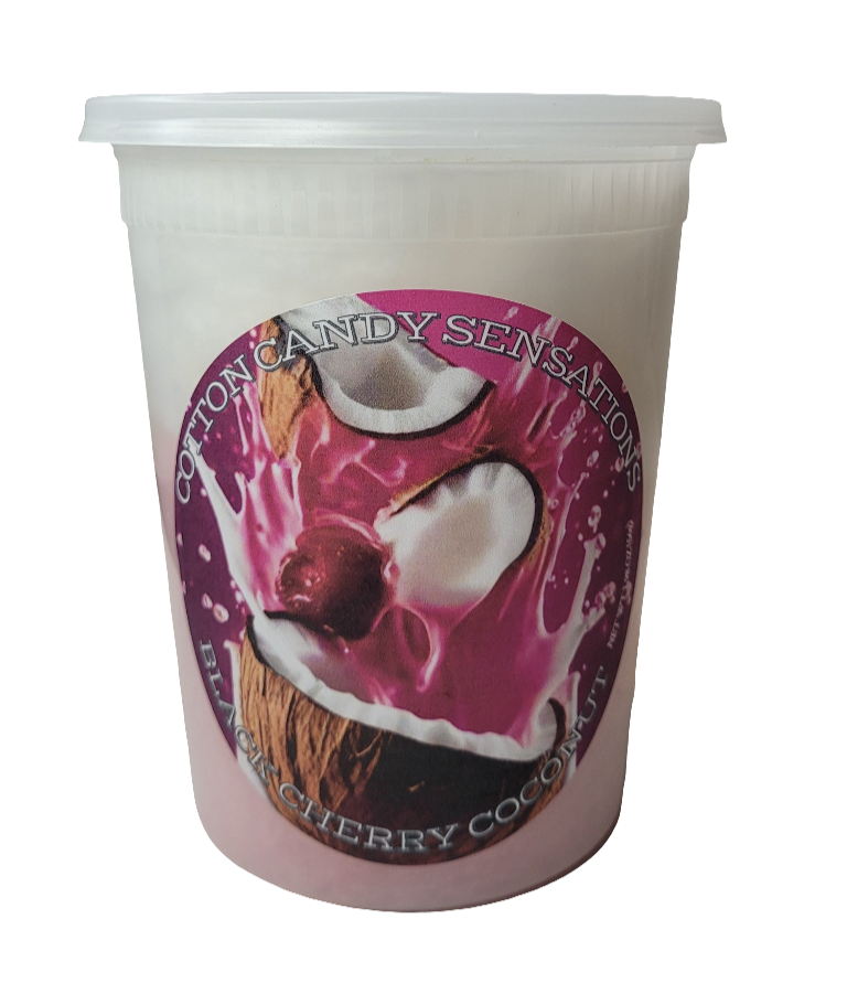 Black Cherry Coconut Gourmet Cotton Candy