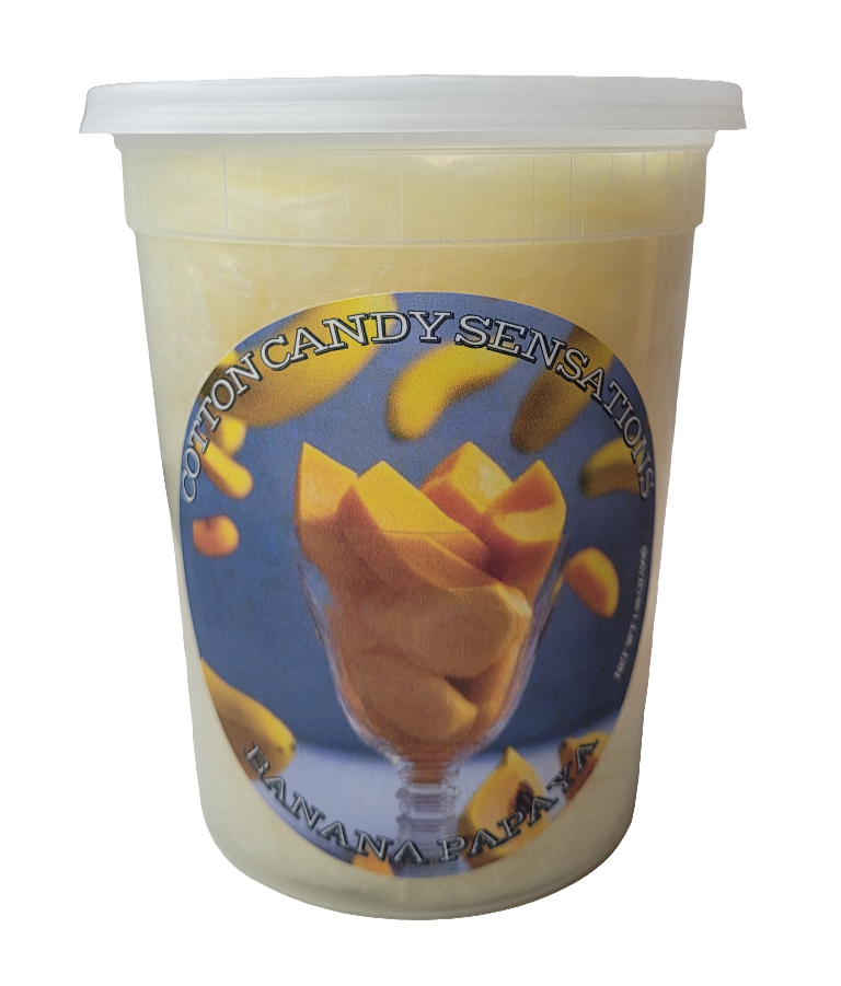Banana Papaya Gourmet Cotton Candy