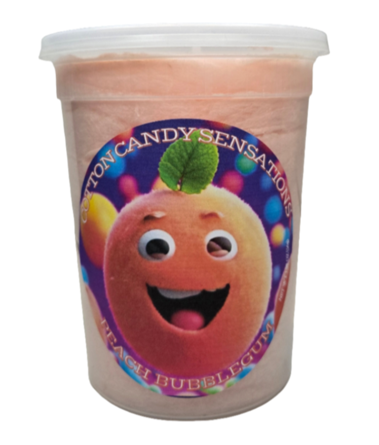 Peach Bubblegum Gourmet Cotton Candy