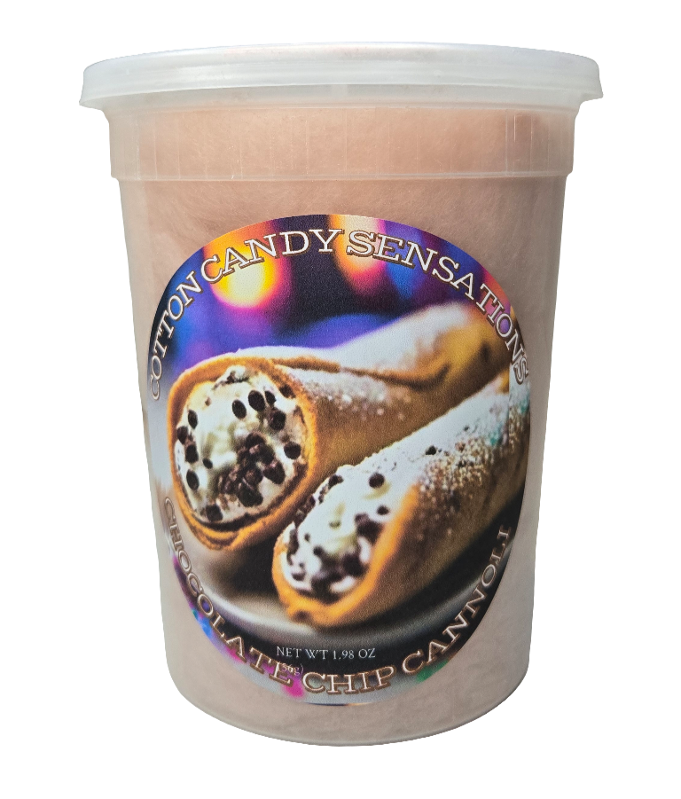 Chocolate Chip Cannoli Gourmet Cotton Candy