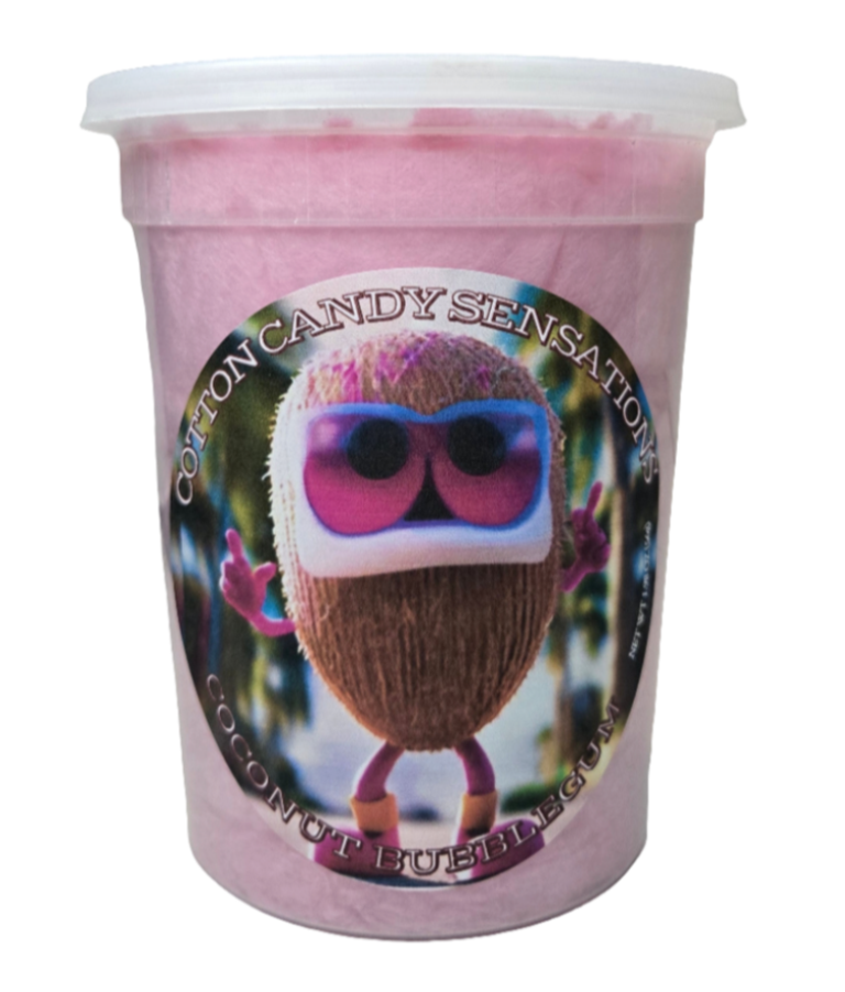 Coconut Bubblegum Gourmet Cotton Candy