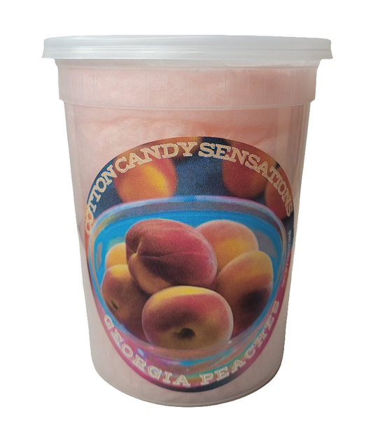Georgia Peaches Gourmet Cotton Candy 50 Count
