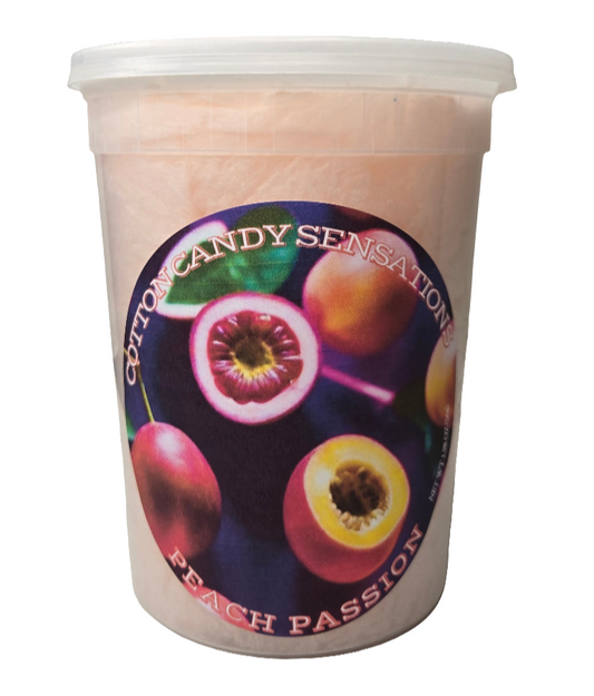 Peach Passion Gourmet Cotton Candy 50 Count