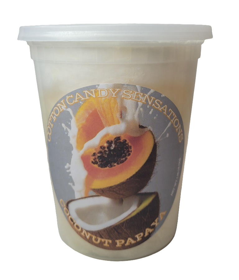 Coconut Papaya Gourmet Cotton Candy