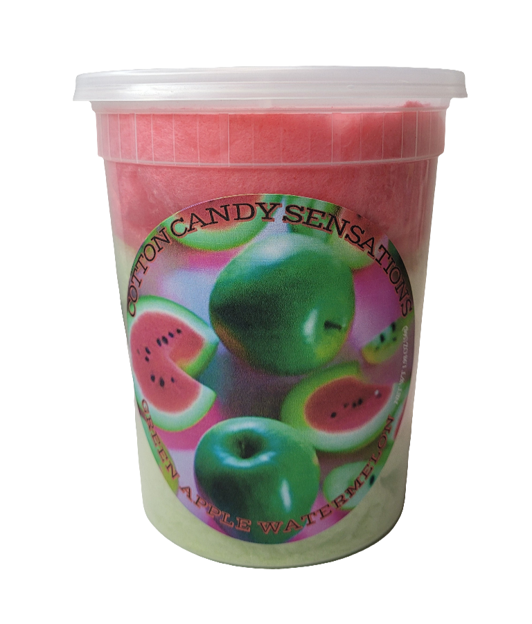 Green Apple Watermelon Gourmet Cotton Candy