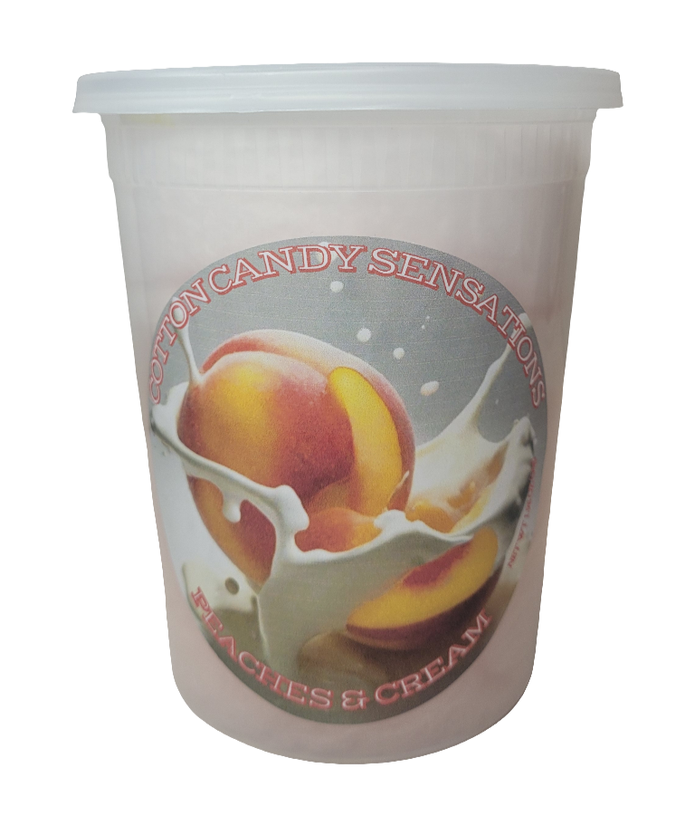 Peaches & Cream Gourmet Cotton Candy