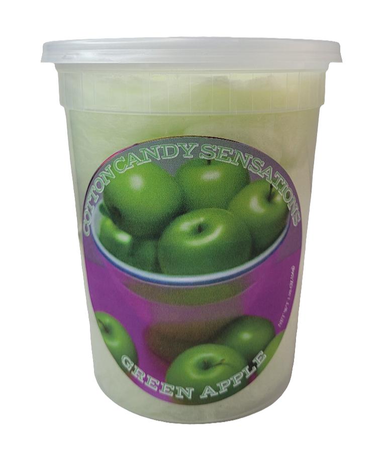 Green Apple Gourmet Cotton Candy