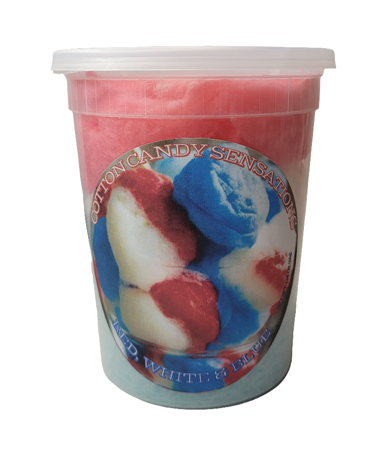 Red, White & Blue Gourmet Cotton Candy