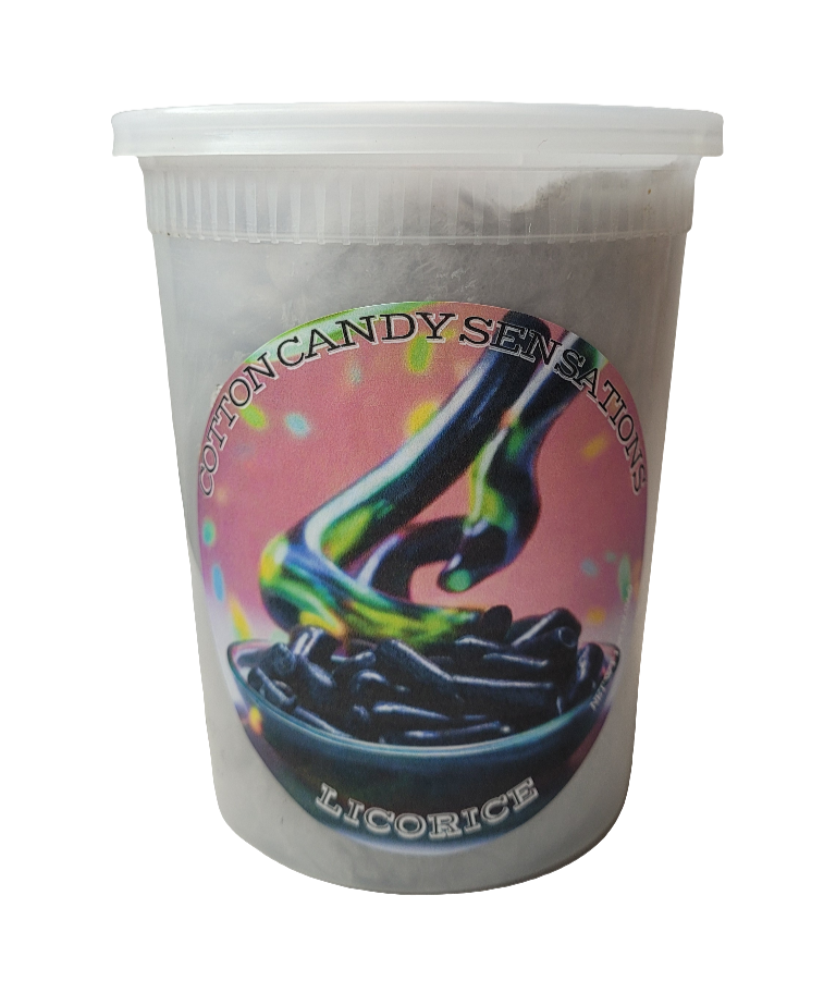 Licorice Gourmet Cotton Candy