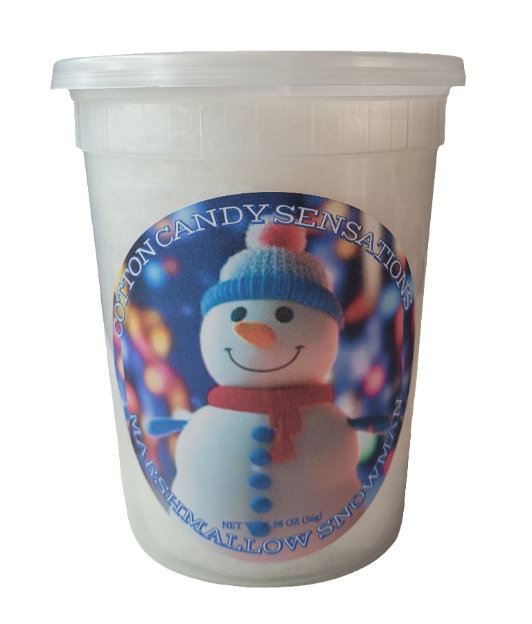 Marshmallow Snowman Gourmet Cotton Candy