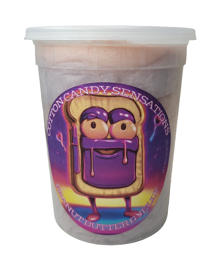 Peanut Butter & Jelly Gourmet Cotton Candy