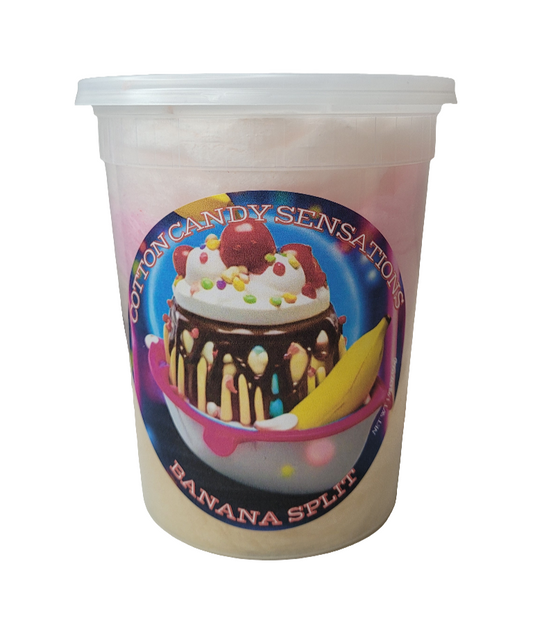 Banana Split Gourmet Cotton Candy