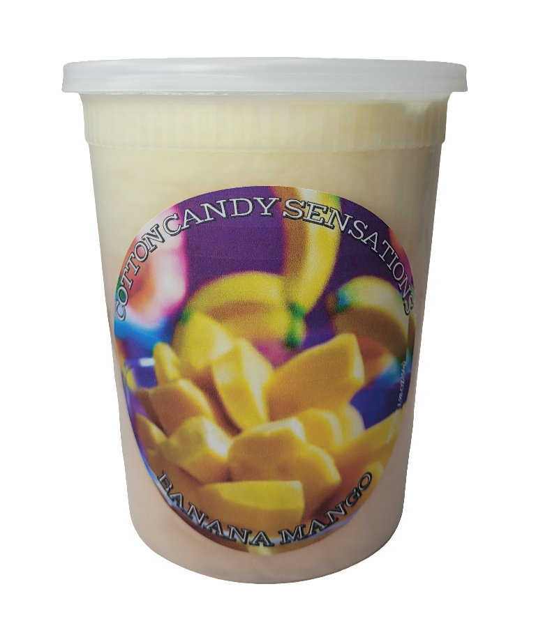 Banana Mango Gourmet Cotton Candy