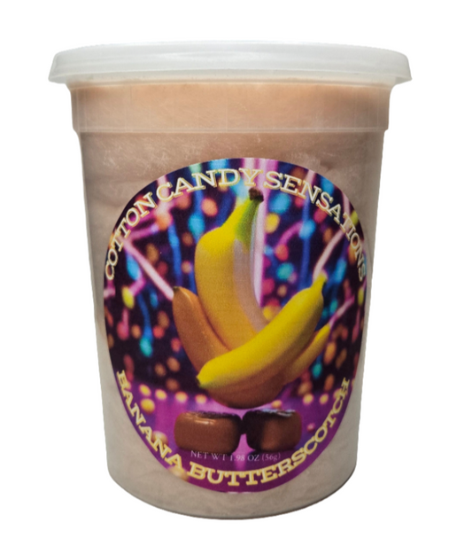 Banana Butterscotch Gourmet Cotton Candy