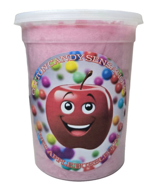 Red Apple Bubblegum Gourmet Cotton Candy