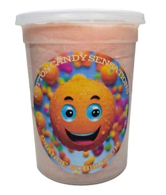 Orange Bubblegum Gourmet Cotton Candy