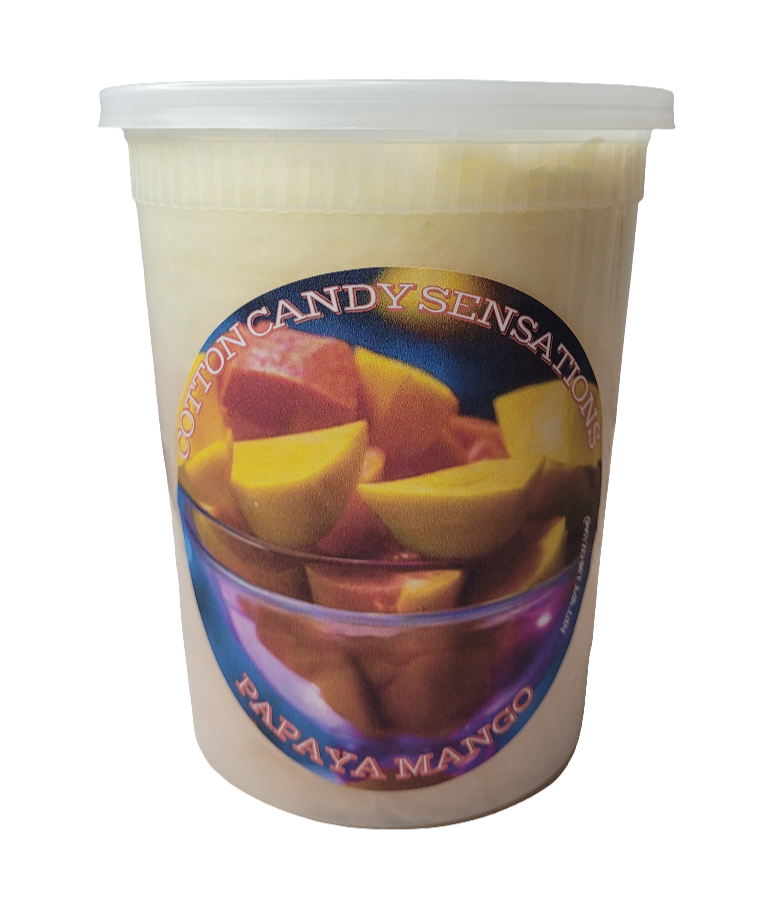 Papaya Mango Gourmet Cotton Candy