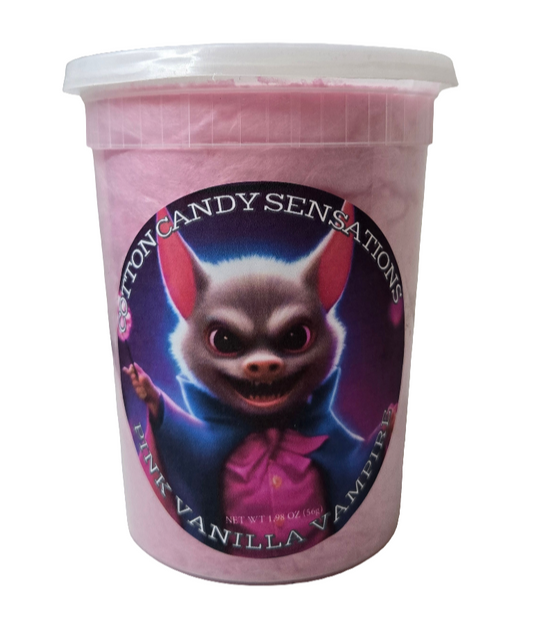 Halloween Series Pink Vanilla Vampire Gourmet Cotton Candy