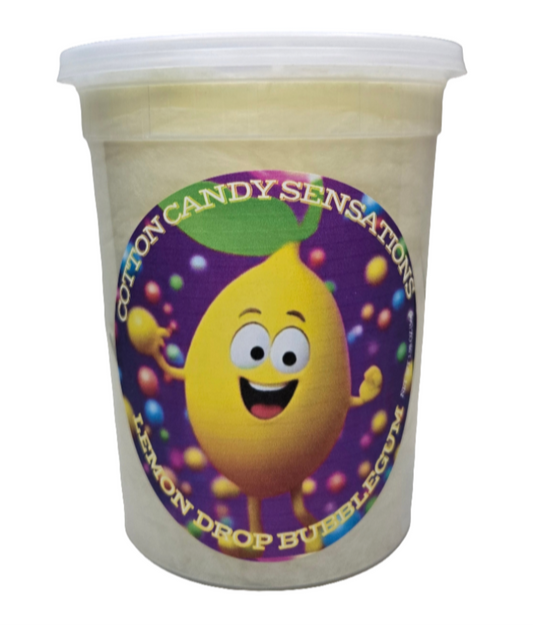 Lemon Drop Bubblegum Gourmet Cotton Candy