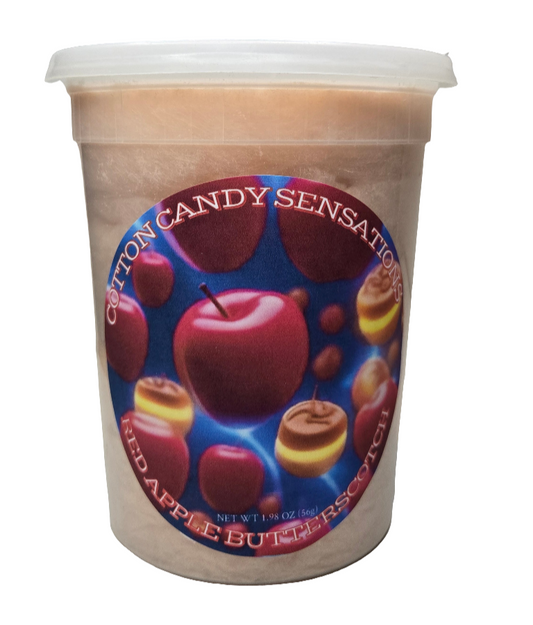 Red Apple Butterscotch Gourmet Cotton Candy