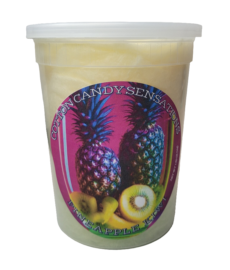 Pineapple Kiwi Gourmet Cotton Candy