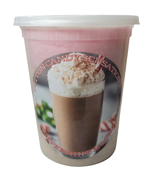 Peppermint Mocha Gourmet Cotton Candy