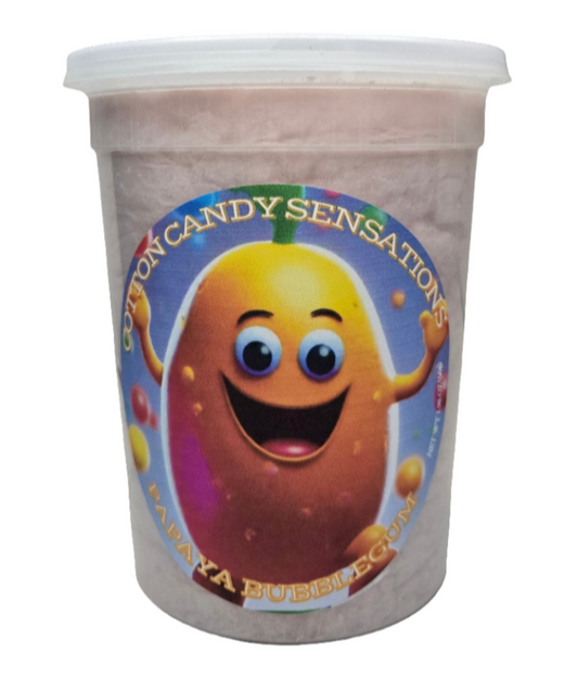 Papaya Bubblegum Gourmet Cotton Candy
