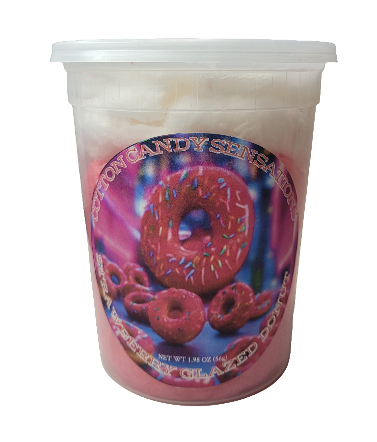 Strawberry Glazed Donut Gourmet Cotton Candy