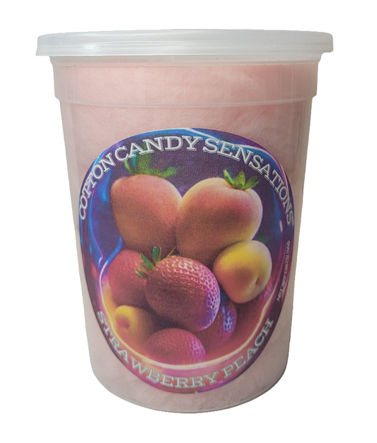 Strawberry Peach Gourmet Cotton Candy