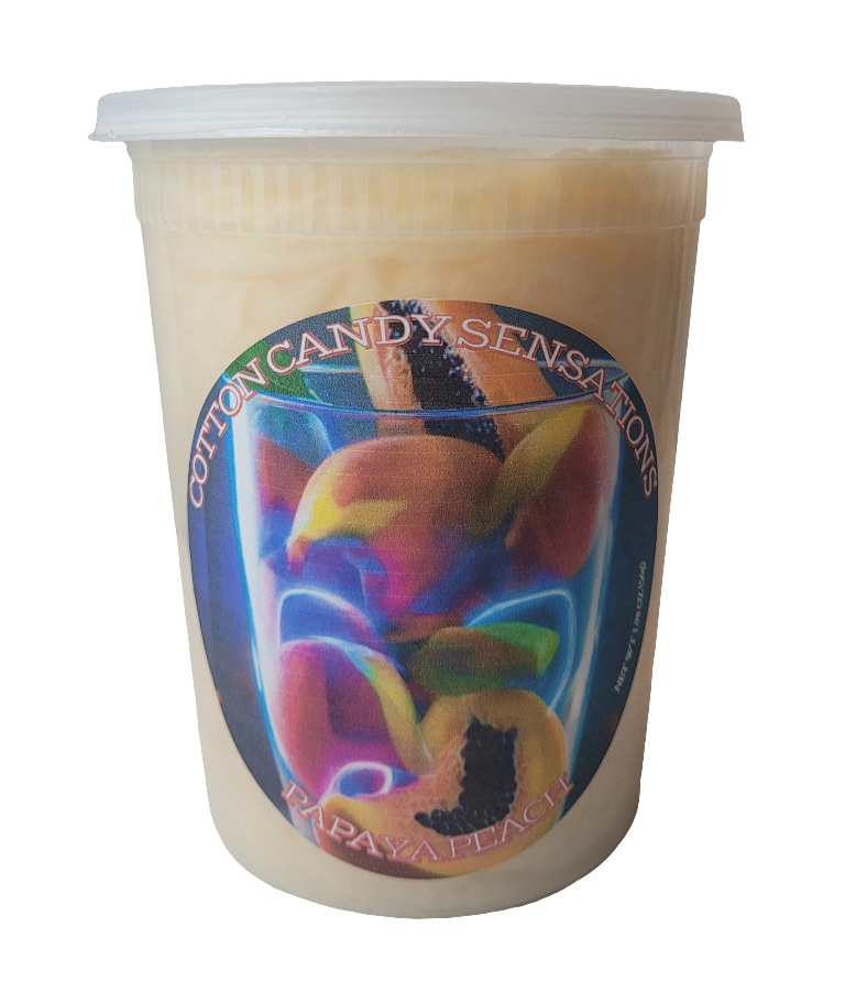 Papaya Peach Gourmet Cotton Candy