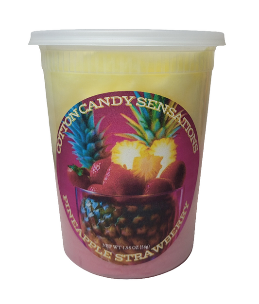 Pineapple Strawberry Gourmet Cotton Candy