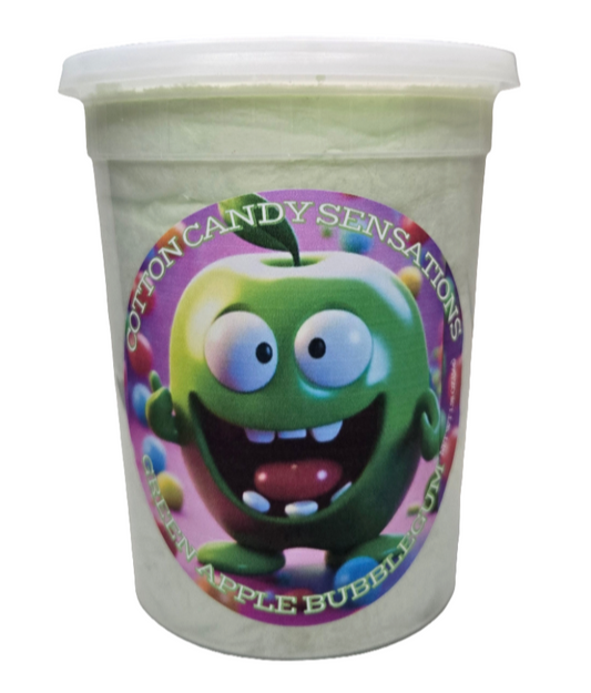 Green Apple Bubblegum Gourmet Cotton Candy