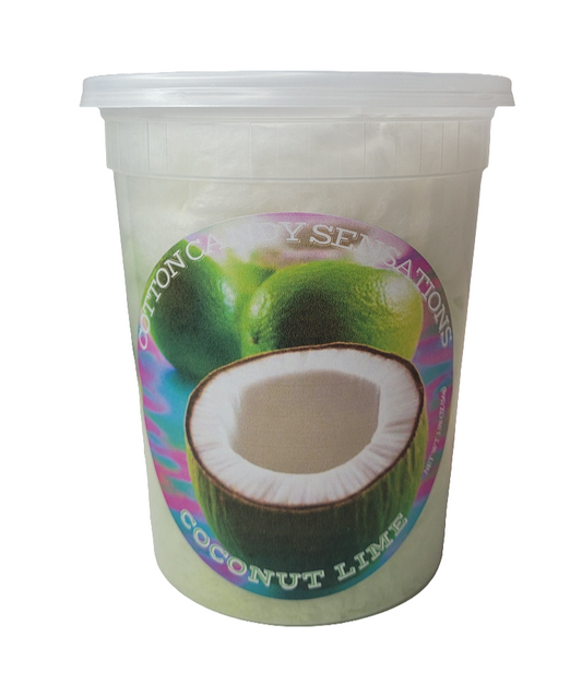 Coconut Lime Gourmet Cotton Candy