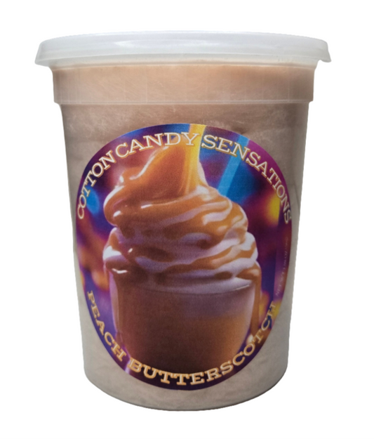 Peach Butterscotch Gourmet Cotton Candy