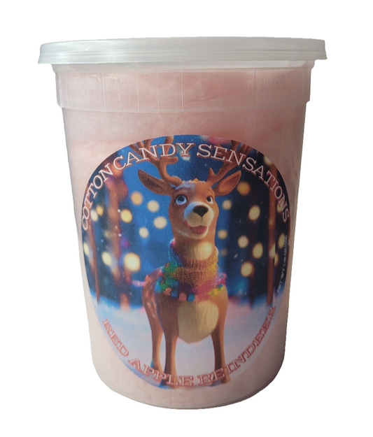 Red Apple Reindeer Gourmet Cotton Candy